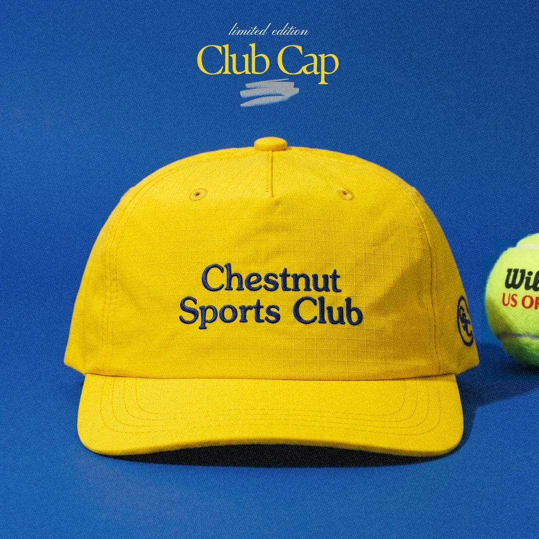 Chestnut Sports Club "Logo Hat" Mens - Yellow Ripstop