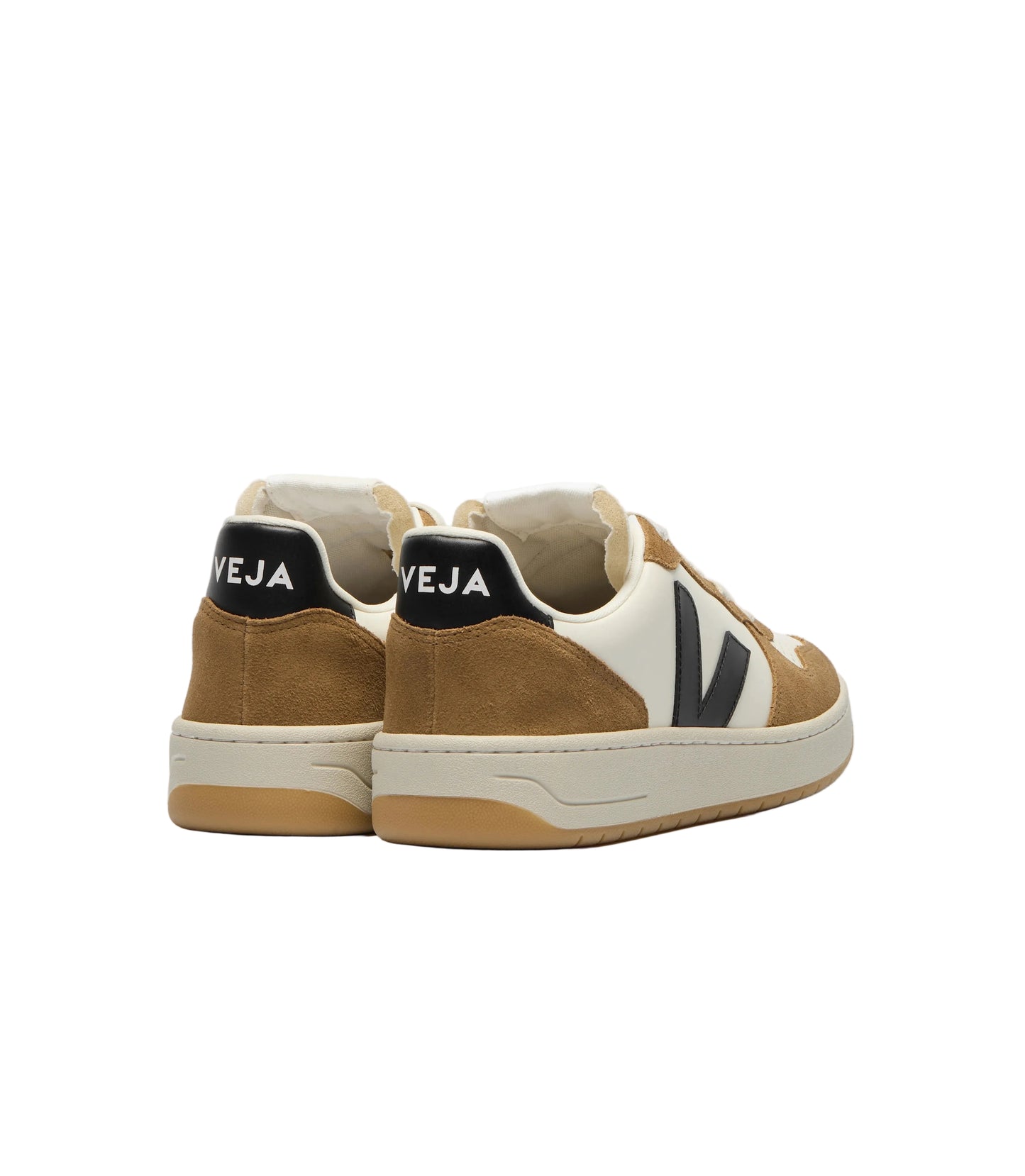 Veja "V-10 Prime Leather" Womens - Pure Black Tent