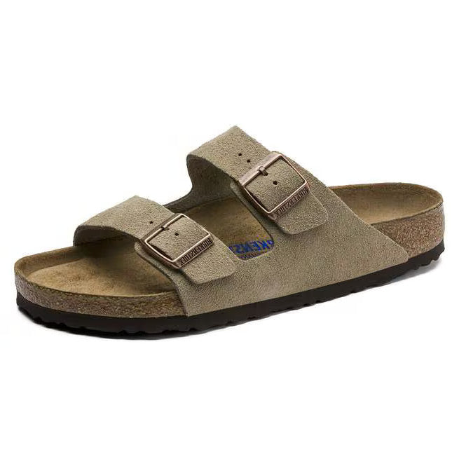 Birkenstock "Arizona BS" Womens - Taupe Suede (Narrow Fit)