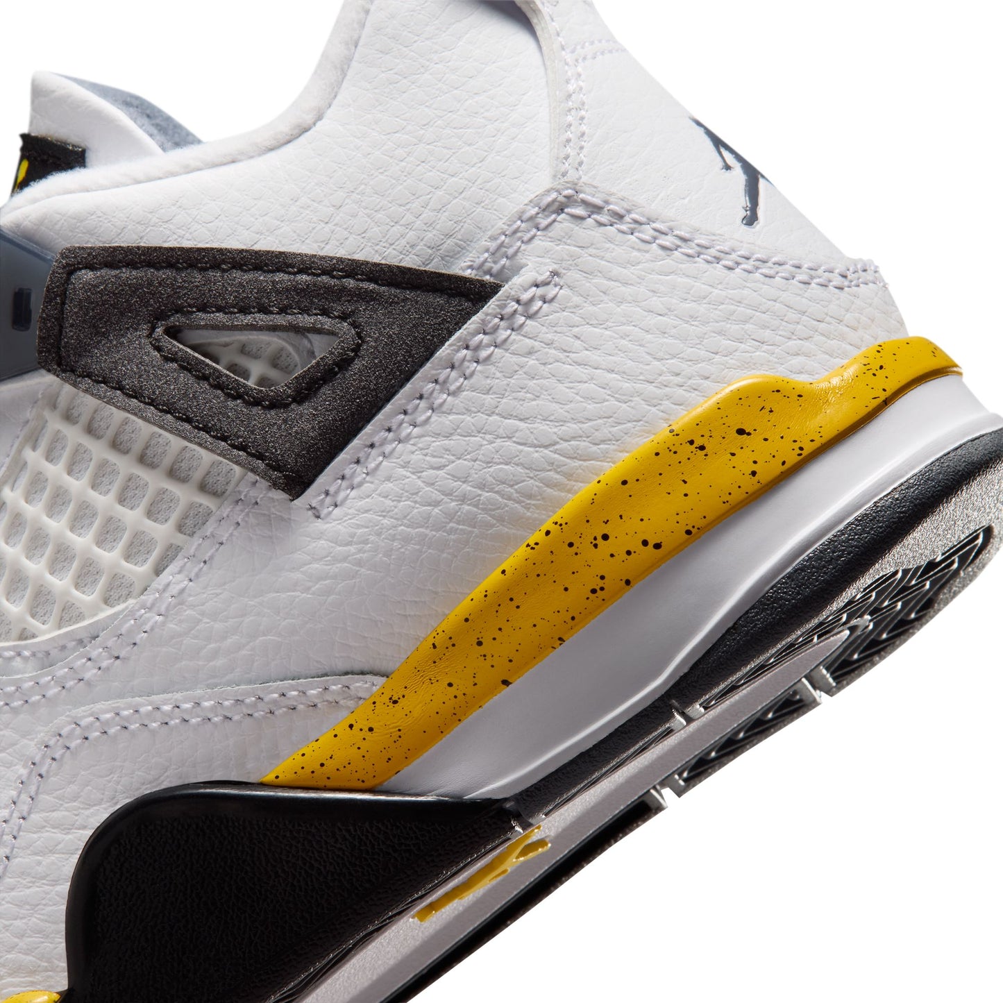 Air Jordan "4 Retro" Preschool - White / Tour Yellow