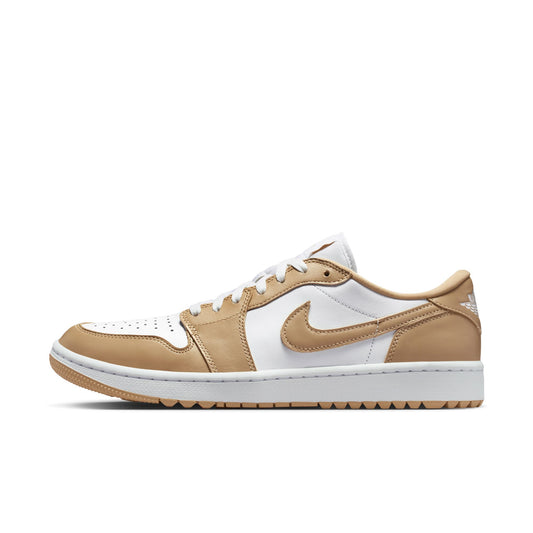 Air Jordan "1 Low Golf" Mens - White / Linen