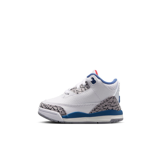 Air Jordan "3 Retro" Toddler - White / Fire Red / True Blue