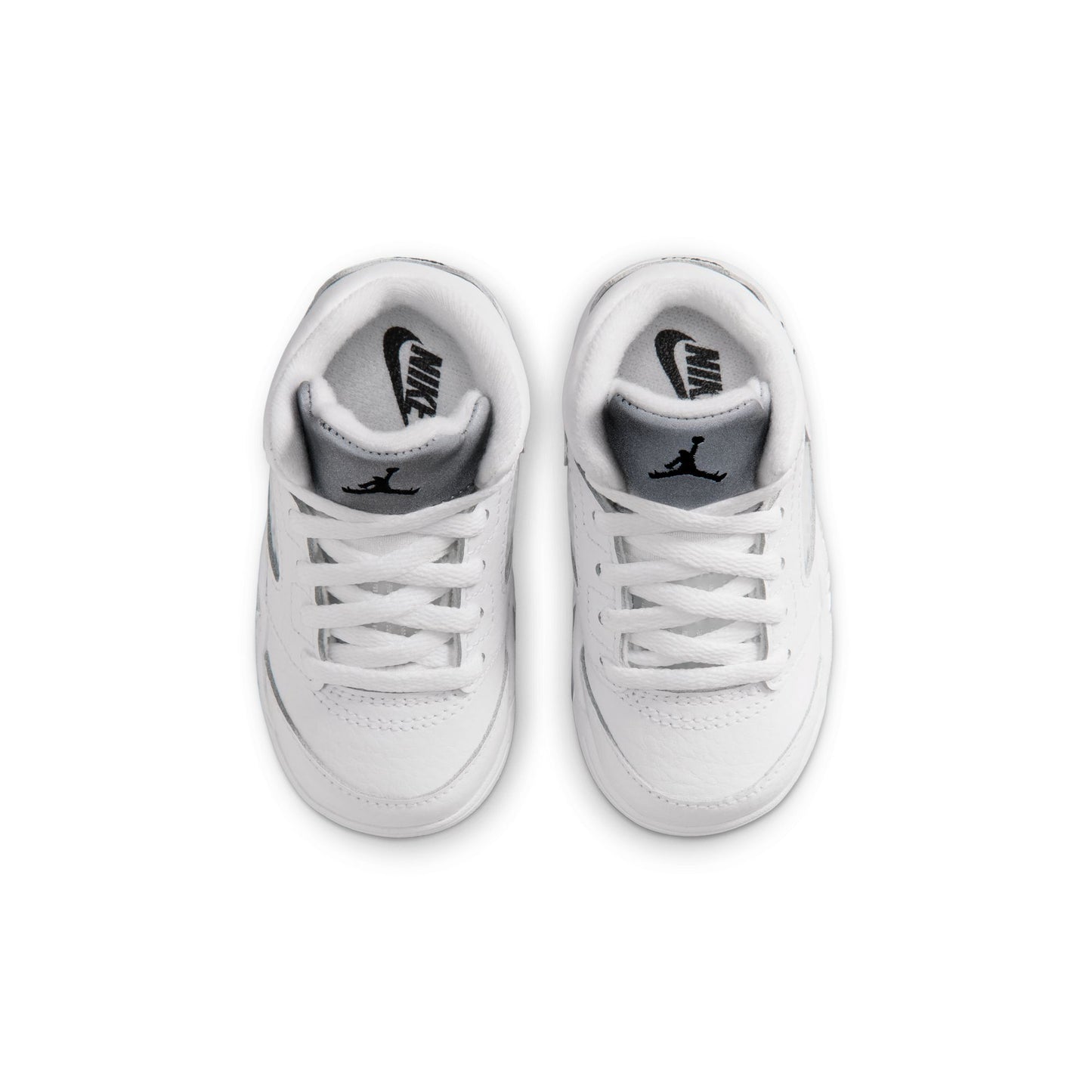 Air Jordan "5 Retro OG" Toddler - White / Black / Metallic Silver