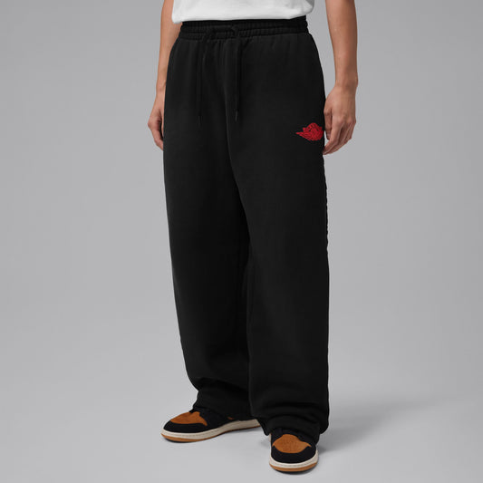 Jordan "Flight Fleece Pant" Mens - Black/University Red