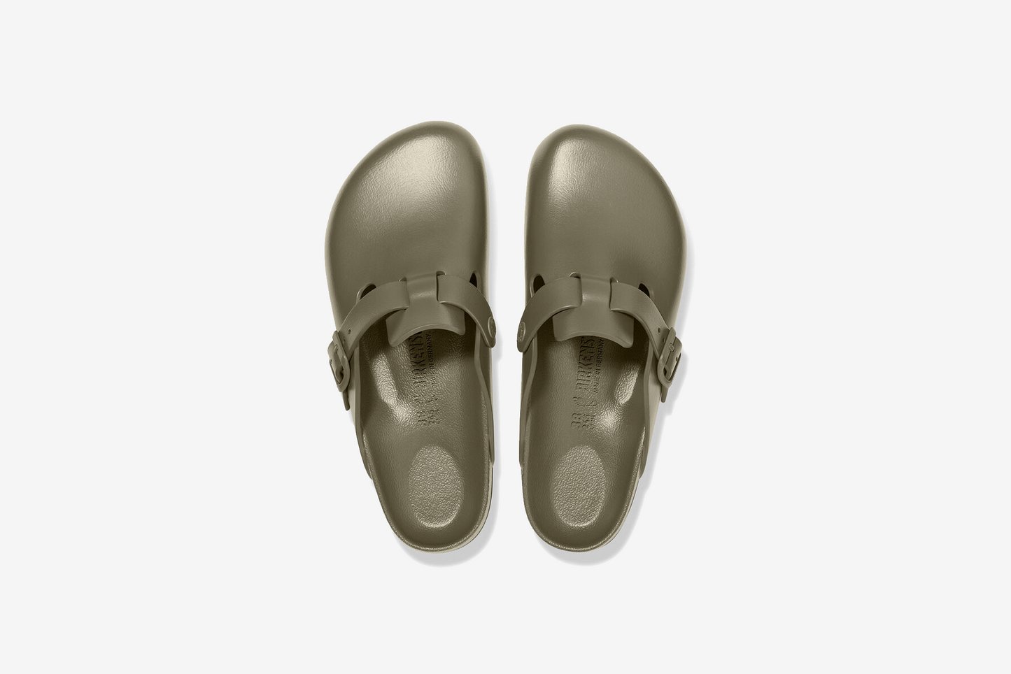 Birkenstock "Boston EVA" Mens - Khaki (Regular Fit)