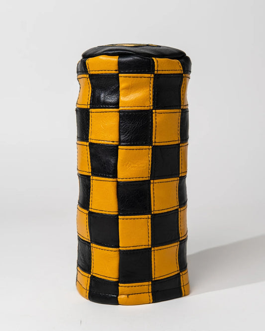 Devereux "Checkered Barrel Driver Cover" - Black / Gold
