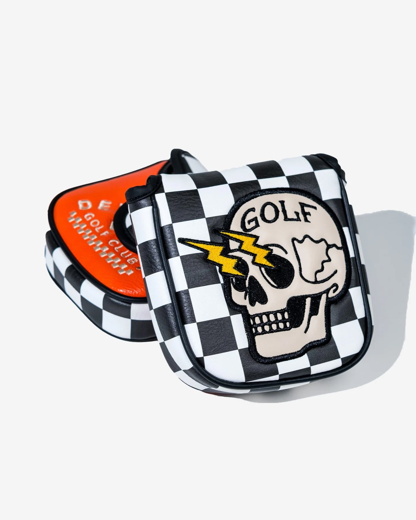 Devereux "Shocker Skull" Mallet Putter Cover - Black / White