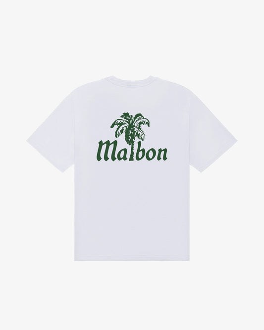Malbon "Bermuda Playa Tee" Mens - Bright White