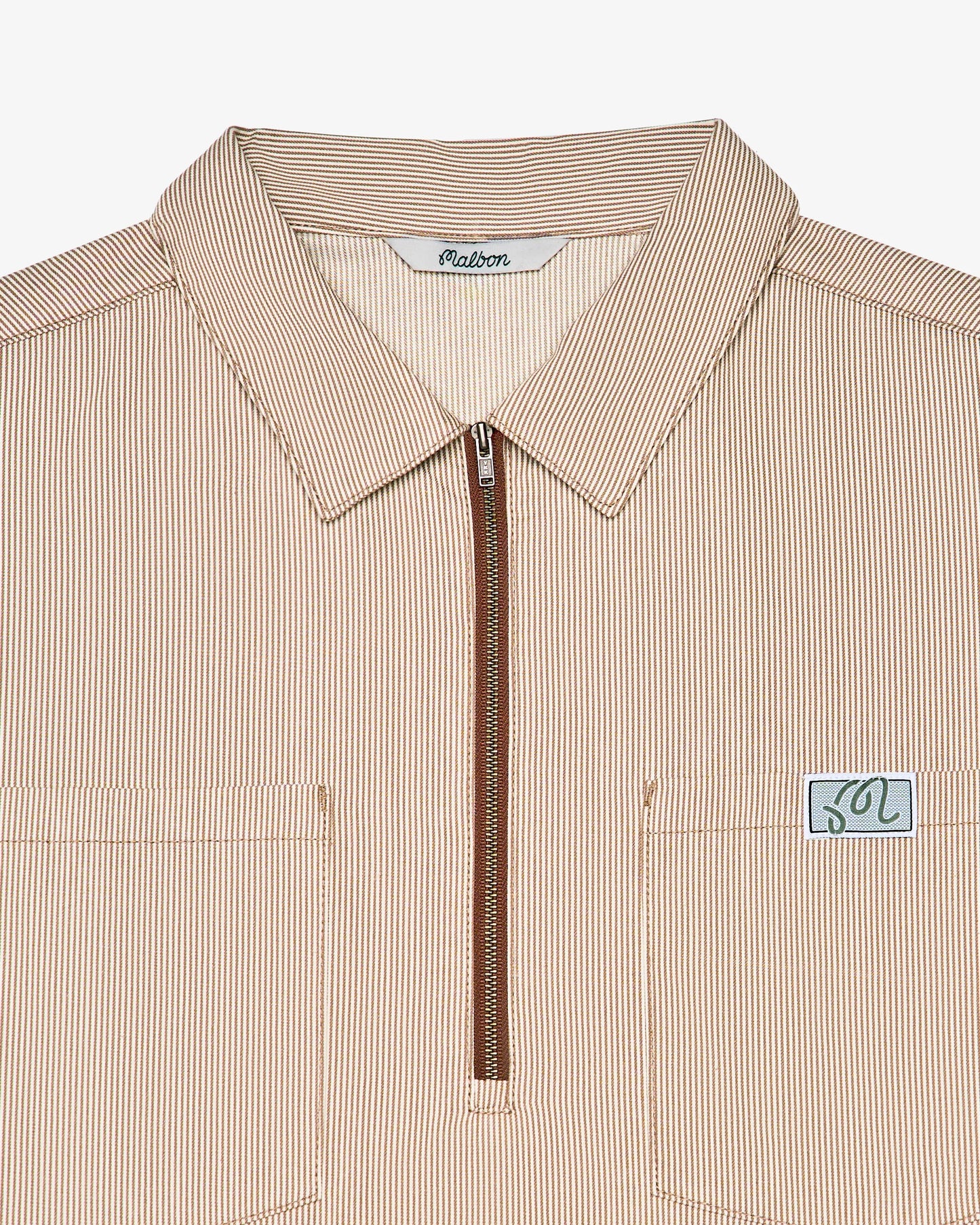 Malbon "Hickory WindShirt" Mens - Hickory Brown Shirt