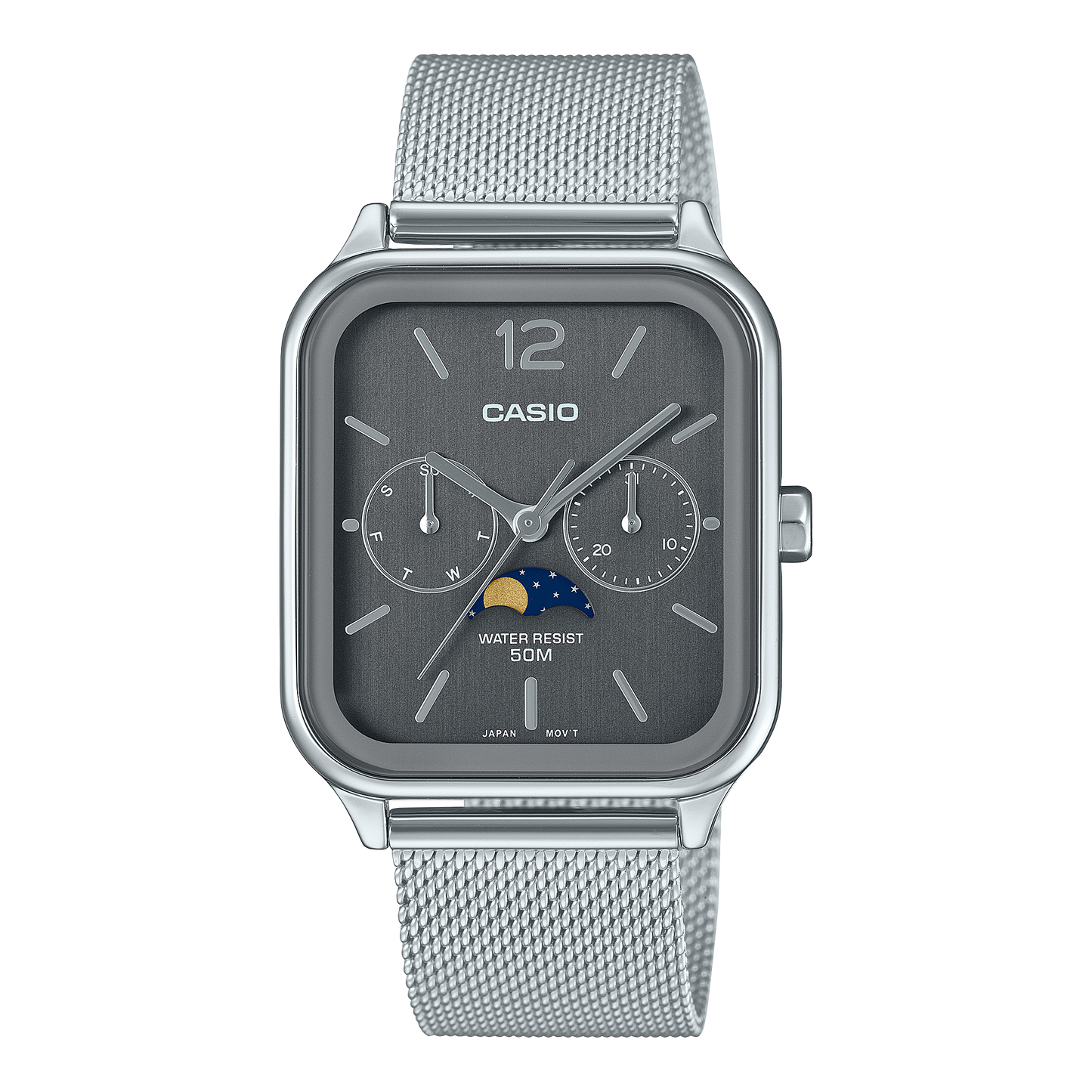 Casio "MTPM305MC-8A" Watch -Silver