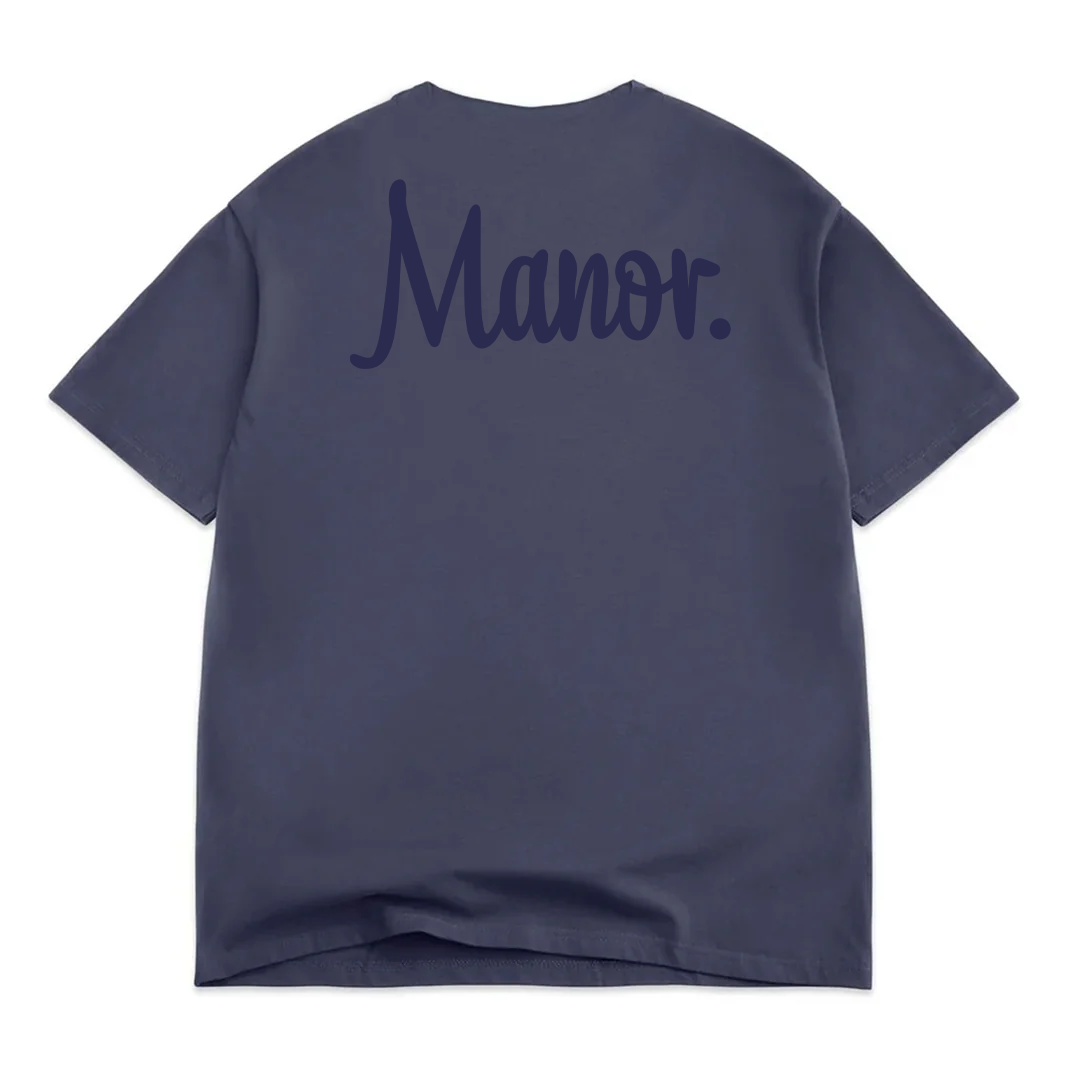 Manor "Manor Classic Embroidered Tee" Kids - Vintage Navy