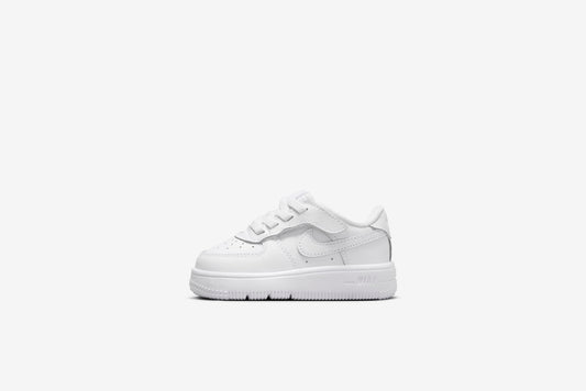 Nike Kids "Force 1 Low Easyon" TD - White/ White / White
