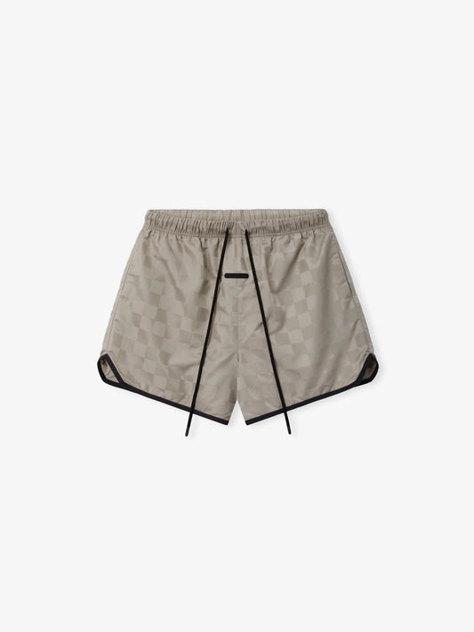 Fear of God Essentials "Checkered Gym Short" Mens - Seal