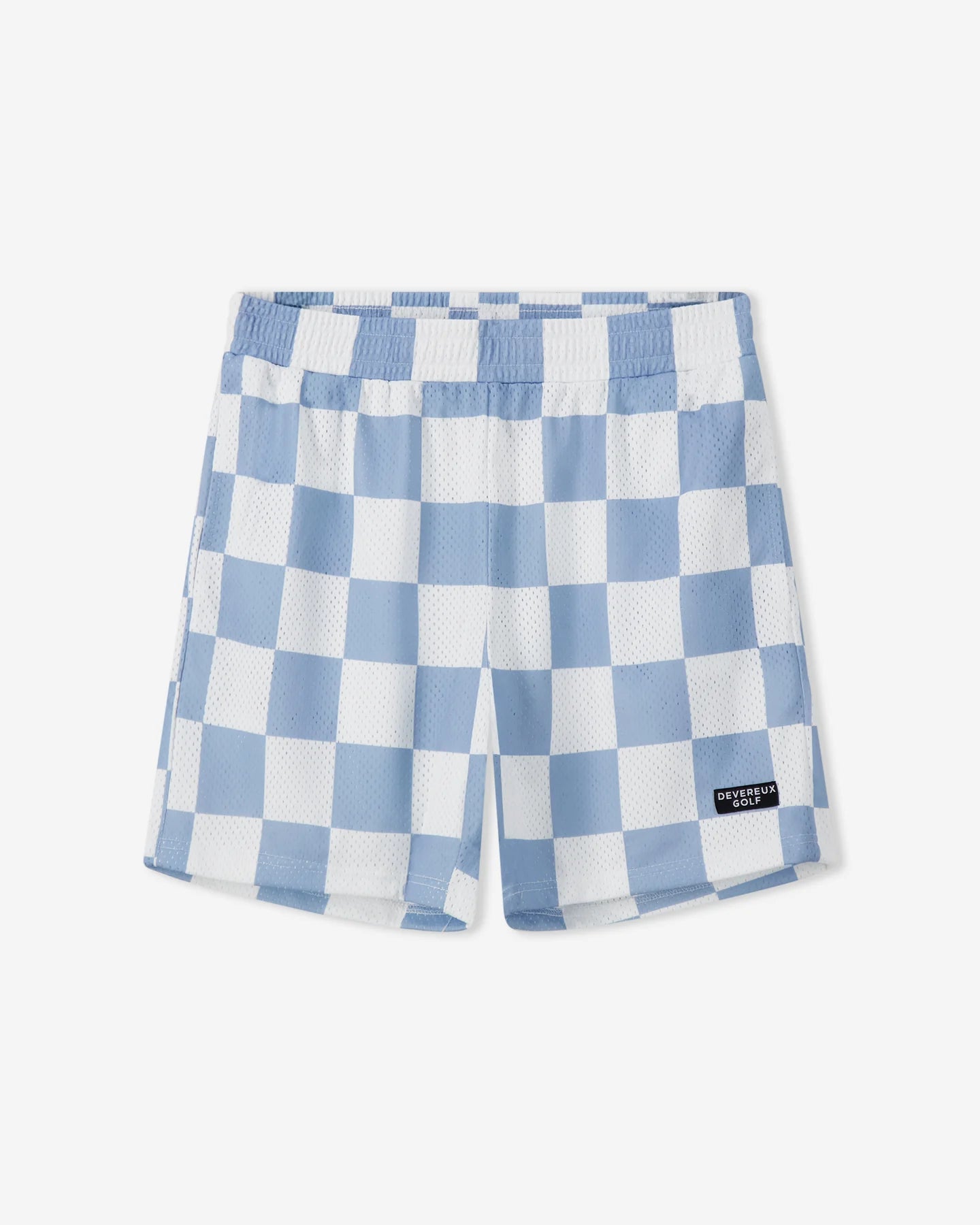 Devereux Golf "Printed Golf Mesh Short" Mens - White / Marine Layer