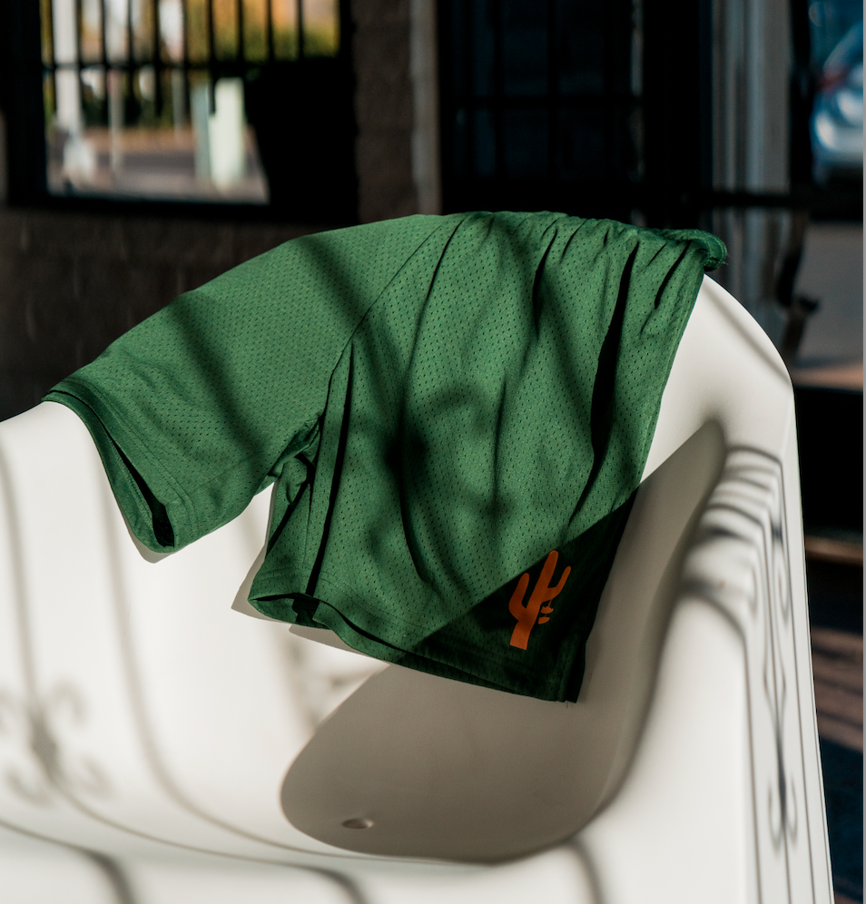 Manor "Mesh Gym Shorts" Mens -Green