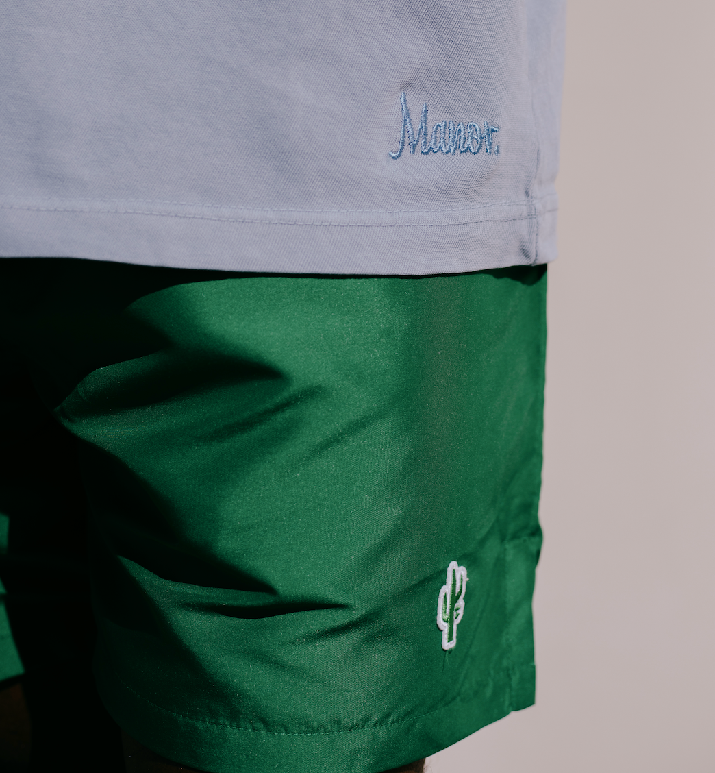 Manor "Saguaro Summer Nylon Short" Mens - Green