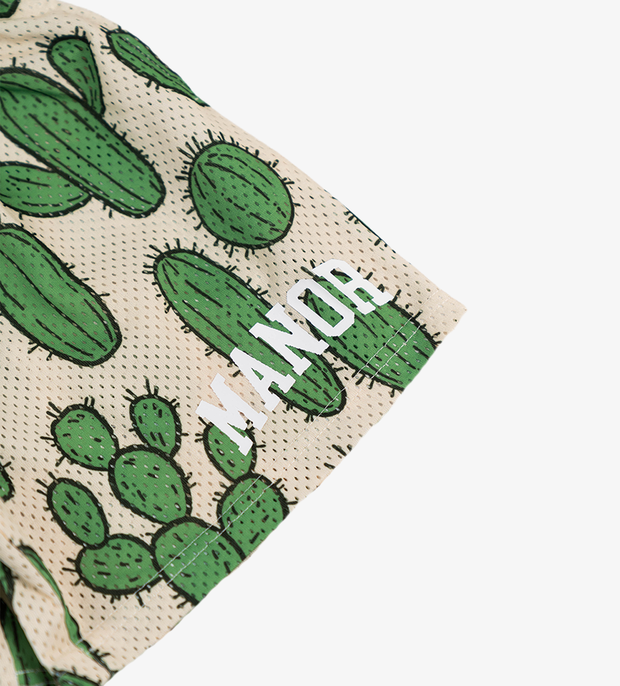 Manor "Succulent Mesh Short " Mens - Desert Sand / Cactus Green