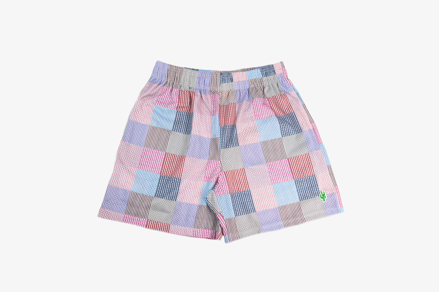 Manor "Seersucker Patchwork Mesh Short" Kids - Multi-Color