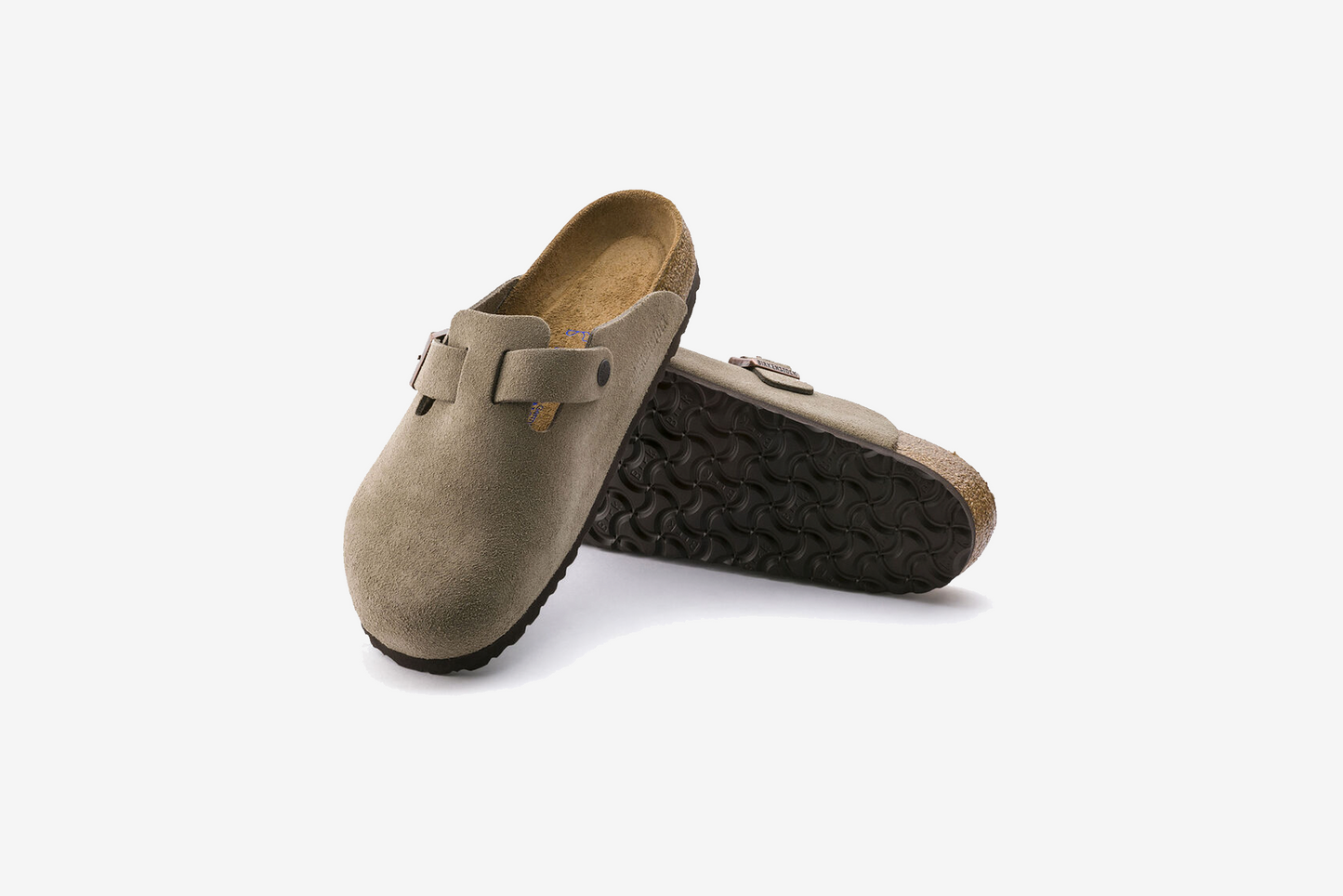 Birkenstock "Boston BS" W - Taupe (Narrow Fit)