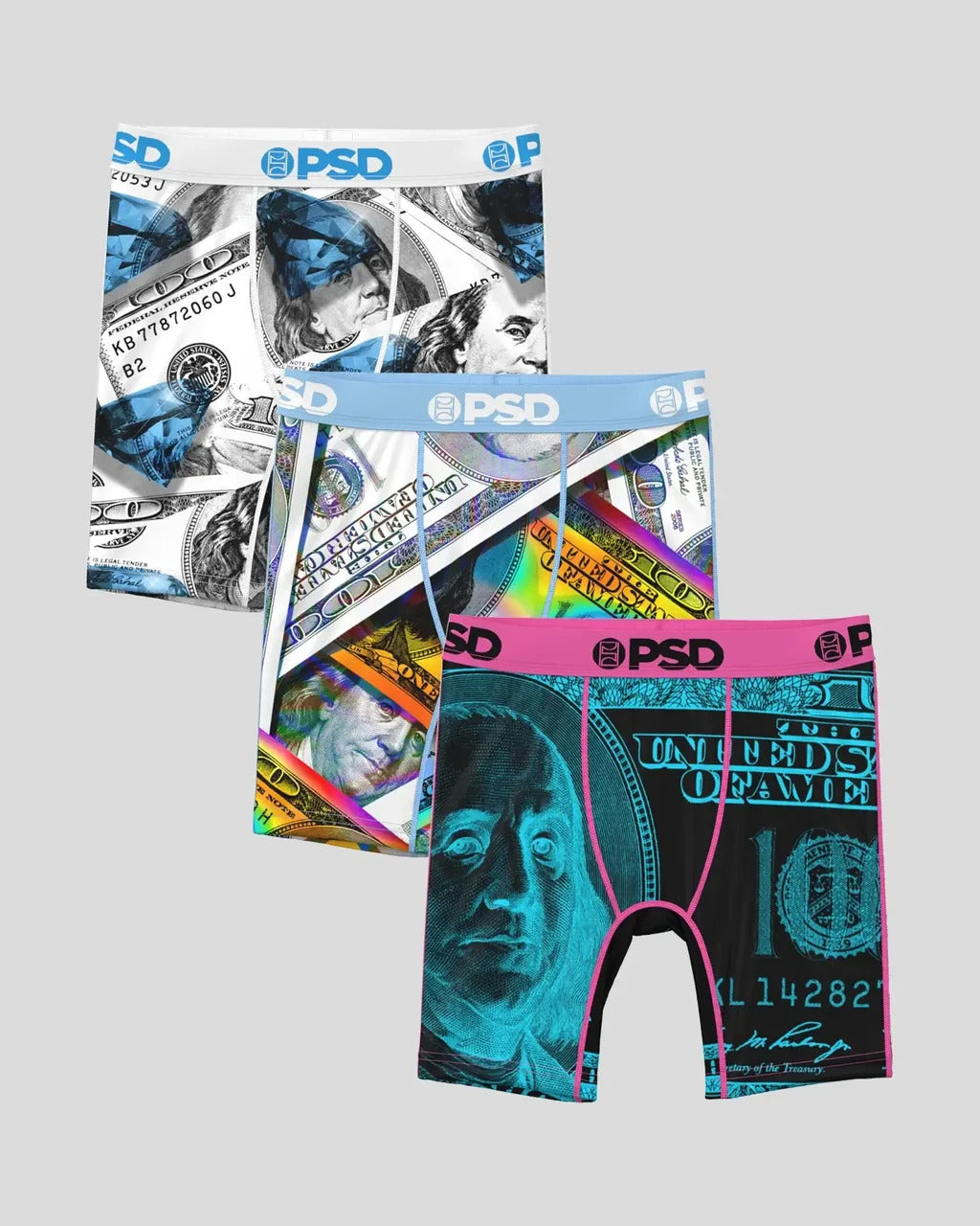 PSD Kids "Cash Flow 3 Pack Youth Boxer" - Multi