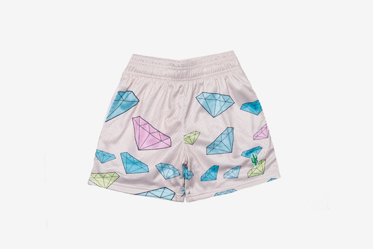 Manor "Diamonds Mesh Short" Mens - Tan / Multicolor Diamond