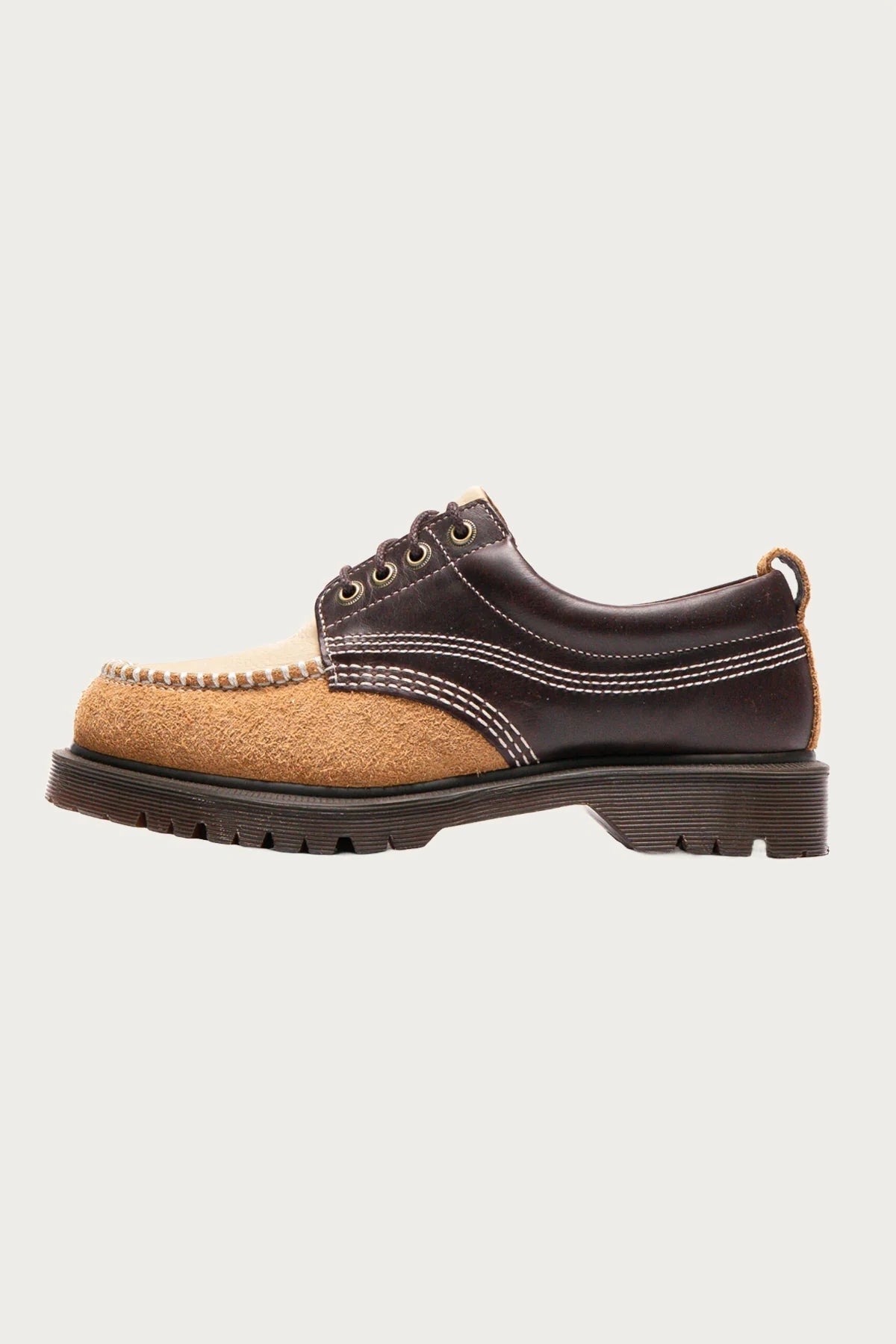 Dr. Martens "Lowell (Kinsley Tumble + Buttersoft + Hairy Suede )" M - Dark Brown / Light Tan / Desert Brown