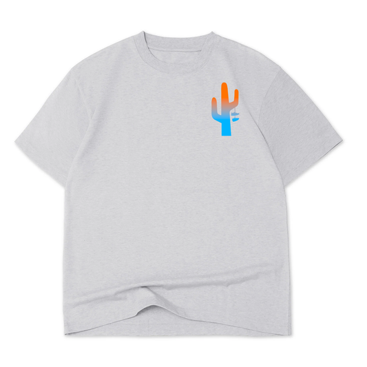 Manor "10 Years In Hangtime T-Shirt" Mens - Grey / Orange-Blue