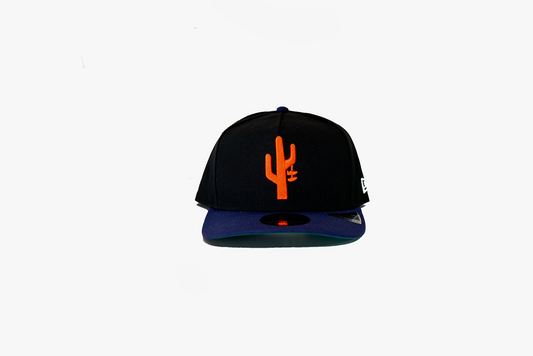 Manor x Phoenix Suns "New Era Hang Time" 9FIFTY A-Frame Snapback - Black / Purple / Orange