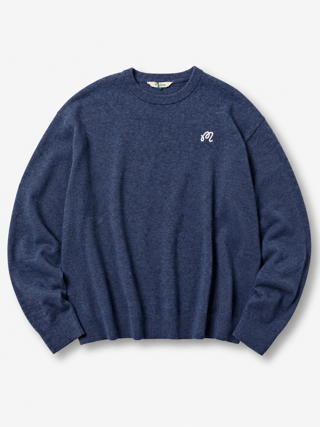 Malbon "M Script Sweater" Mens - Navy