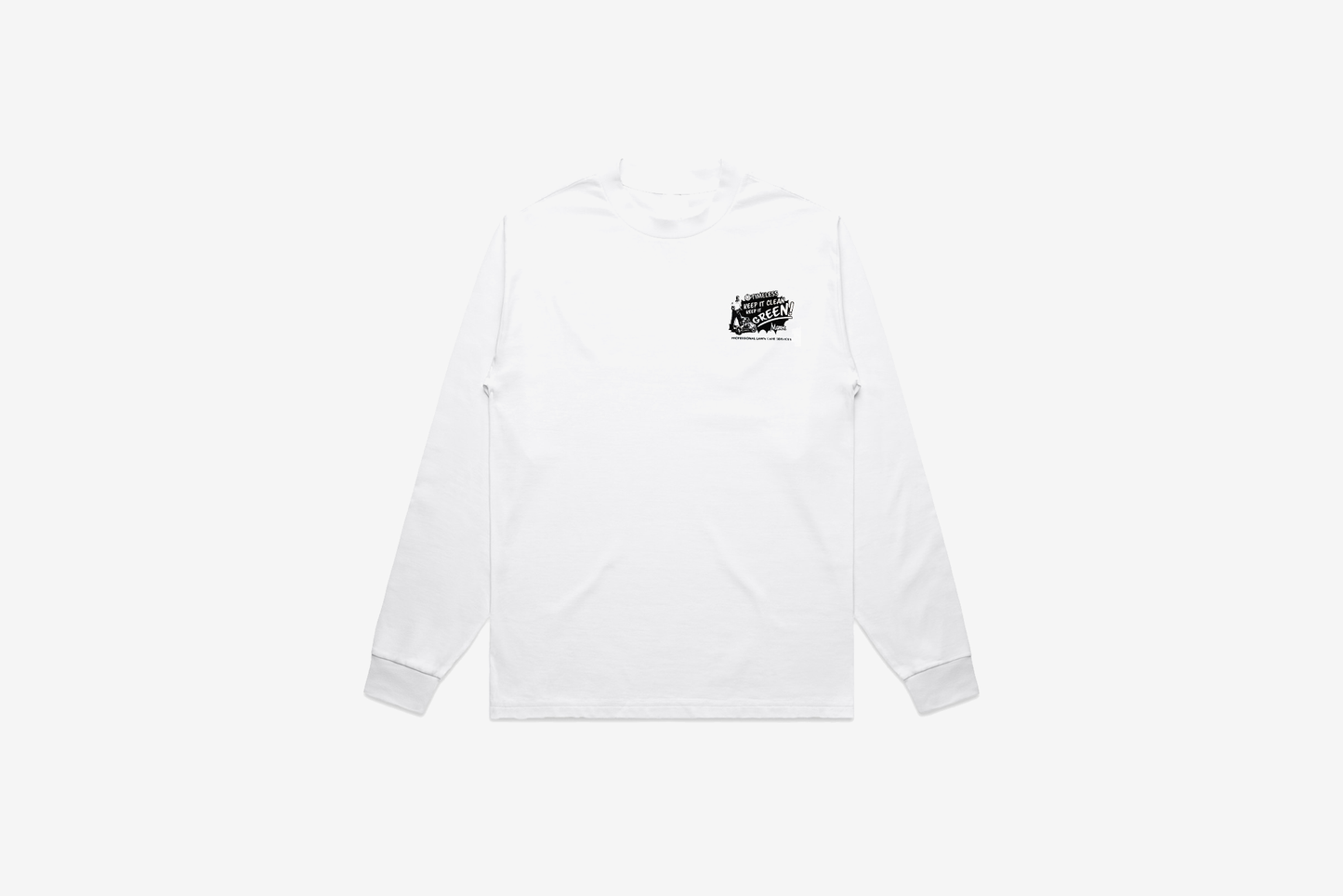 Manor x Timeless "Greens Keeper L/S" M - White / Black / Green