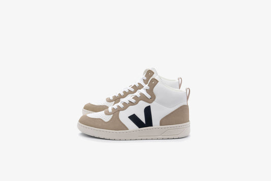 Veja "V-15 Chromefree Leather" Womens - Extra White / Sahara / Nautico