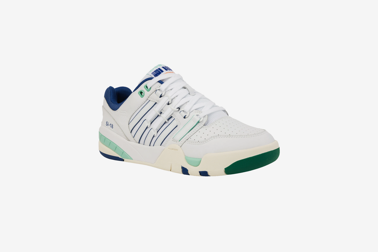 K-Swiss "SI-18" Mens - White / Teal / Orange