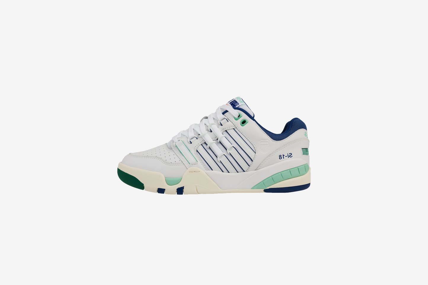 K-Swiss "SI-18" Mens - White / Teal / Orange