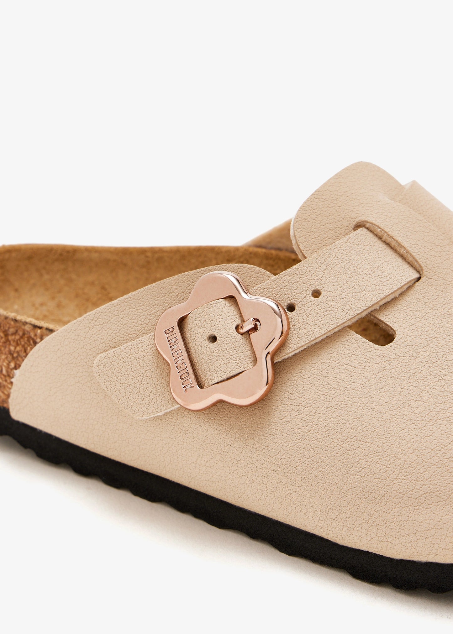 Birkenstock "Boston Flower Boston" Kids - Sandcastle