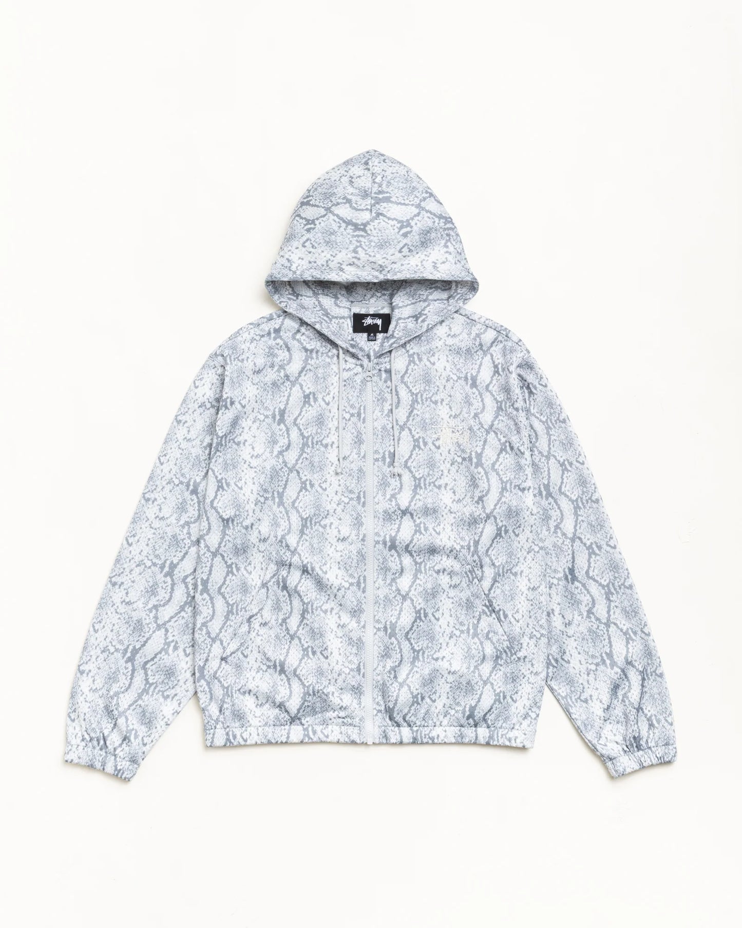 Stussy "Athletic Mesh Zip Hood" Mens - Snake
