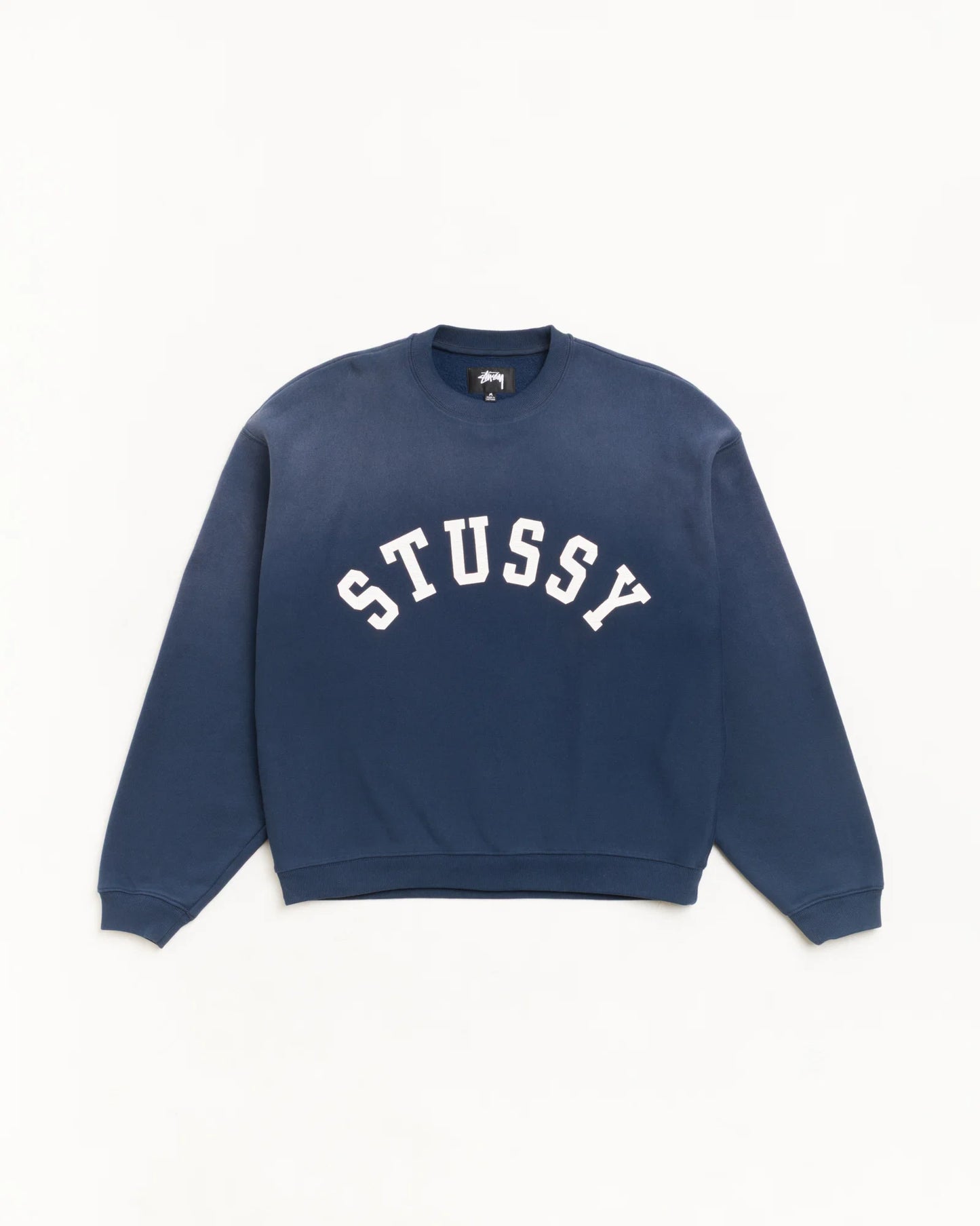 Stussy "Sun Faded Oversized Crew" Mens - Navy
