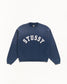 Stussy "Sun Faded Oversized Crew" Mens - Navy