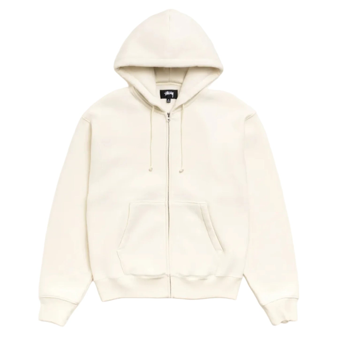 Stussy "Cursive Applique Zip Hood" Mens - Natural