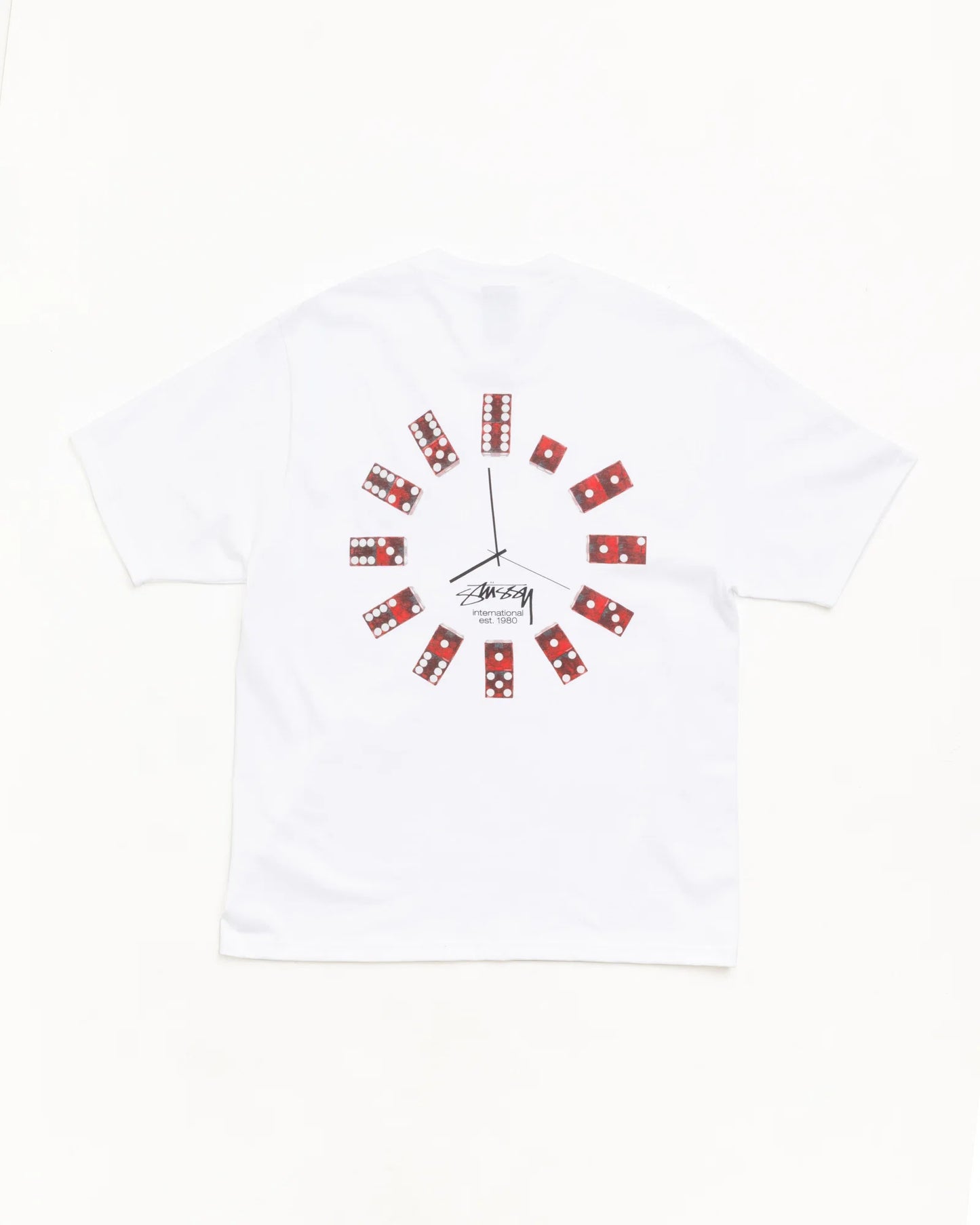 Stussy "Dice Clock Tee" Mens - White