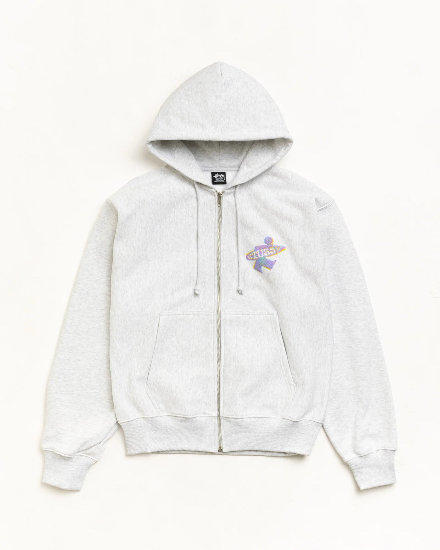 Stussy "Dot Surf Zip Hood" Mens - Ash Heather