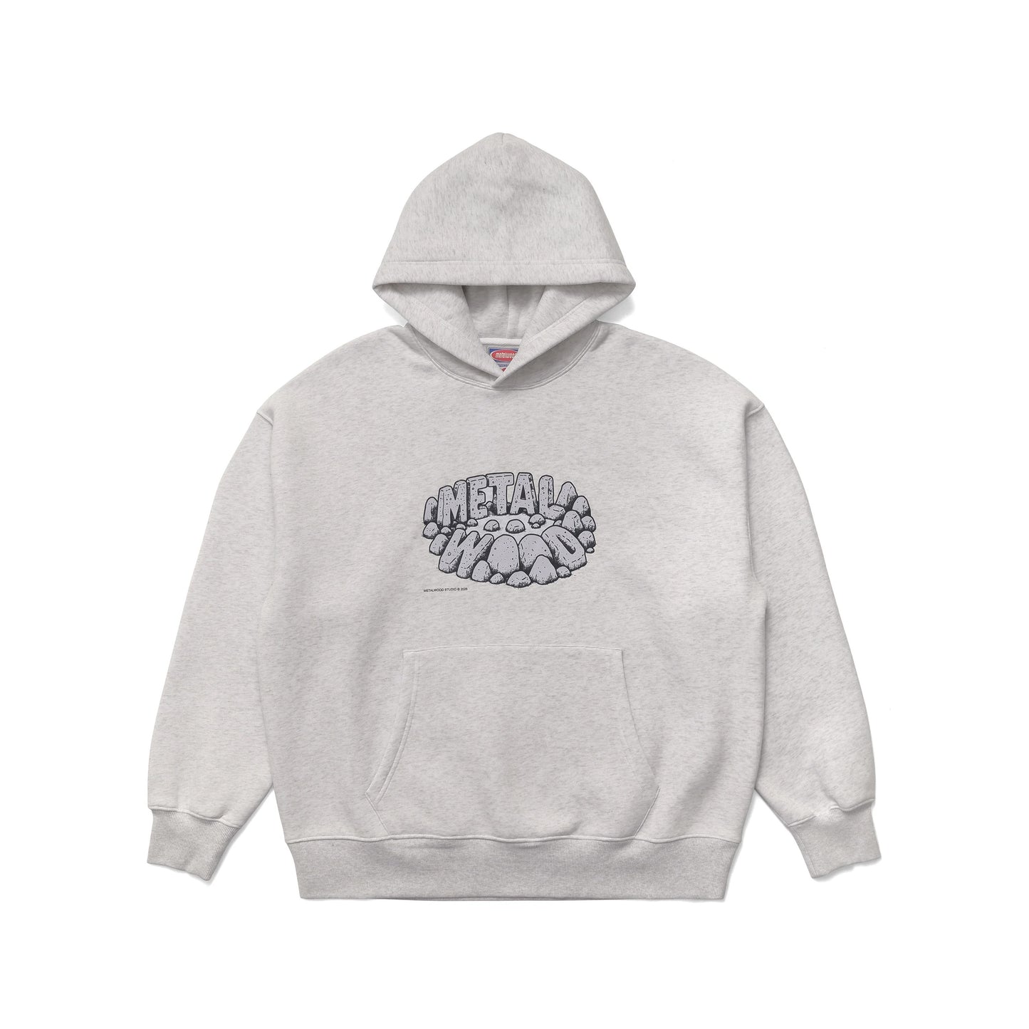 Metalwood Studio "Stonehenge Hooded Sweatshirt" Mens - Heather Grey