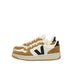 Veja "V-10 Prime Leather" Womens - Pure Black Tent