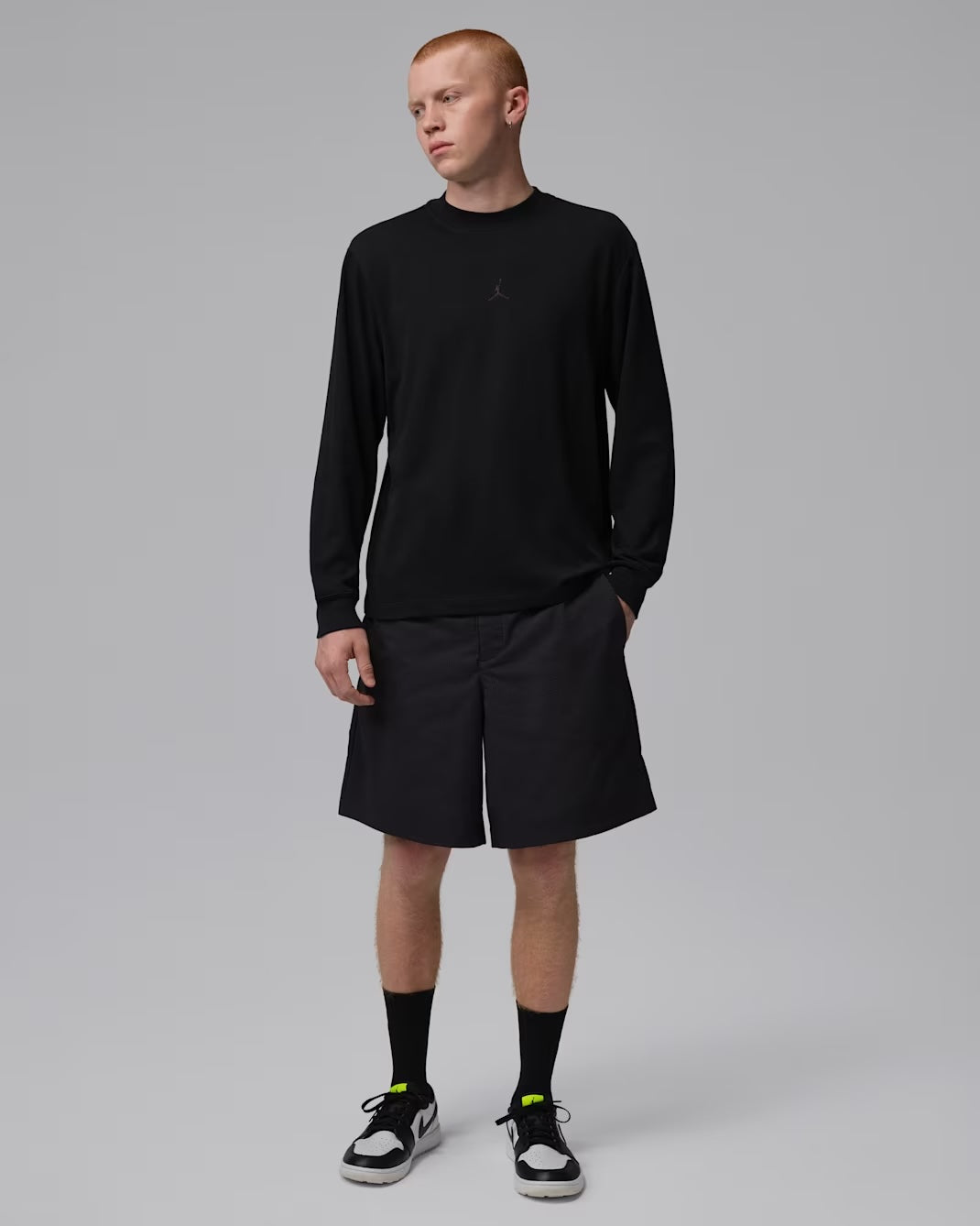 Air Jordan "Sport Dri-FIT Golf Long-Sleeve Mock Neck" Mens - Black / Black