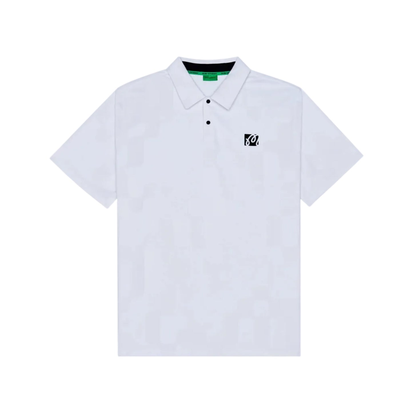 Malbon "Performance Mesh Paneled Polo" Mens - White