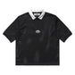 Metalwood Studio "Quarter Zip Jersey Polo" Mens - Black