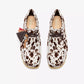 Clarks "Wallabee" Womens - Brown Cow Print