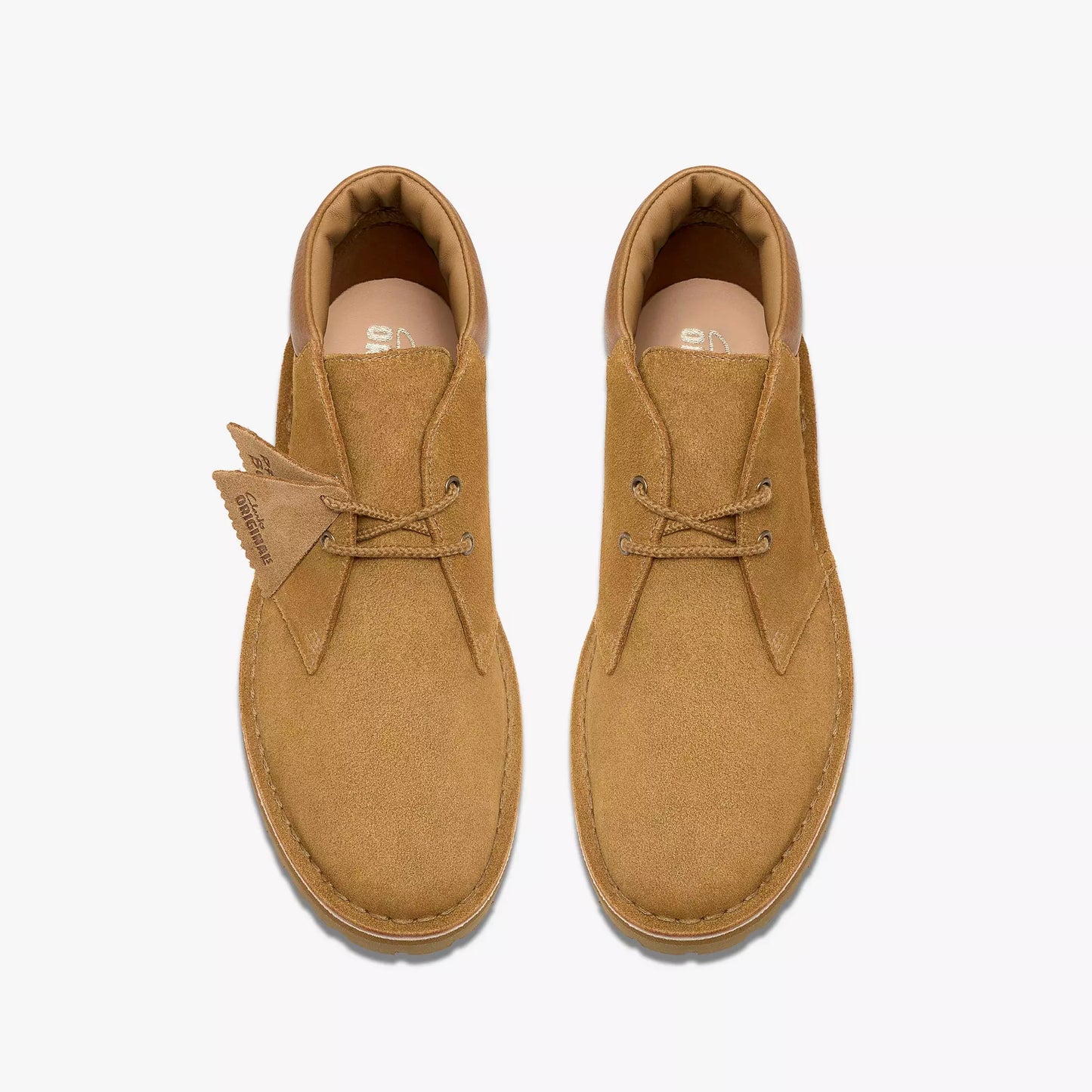 Clarks "Desert 2456 Rock Boot" Mens - Light Tan Suede