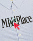Metalwood "MW Place Button Up Shirt" Mens -  Blue / White
