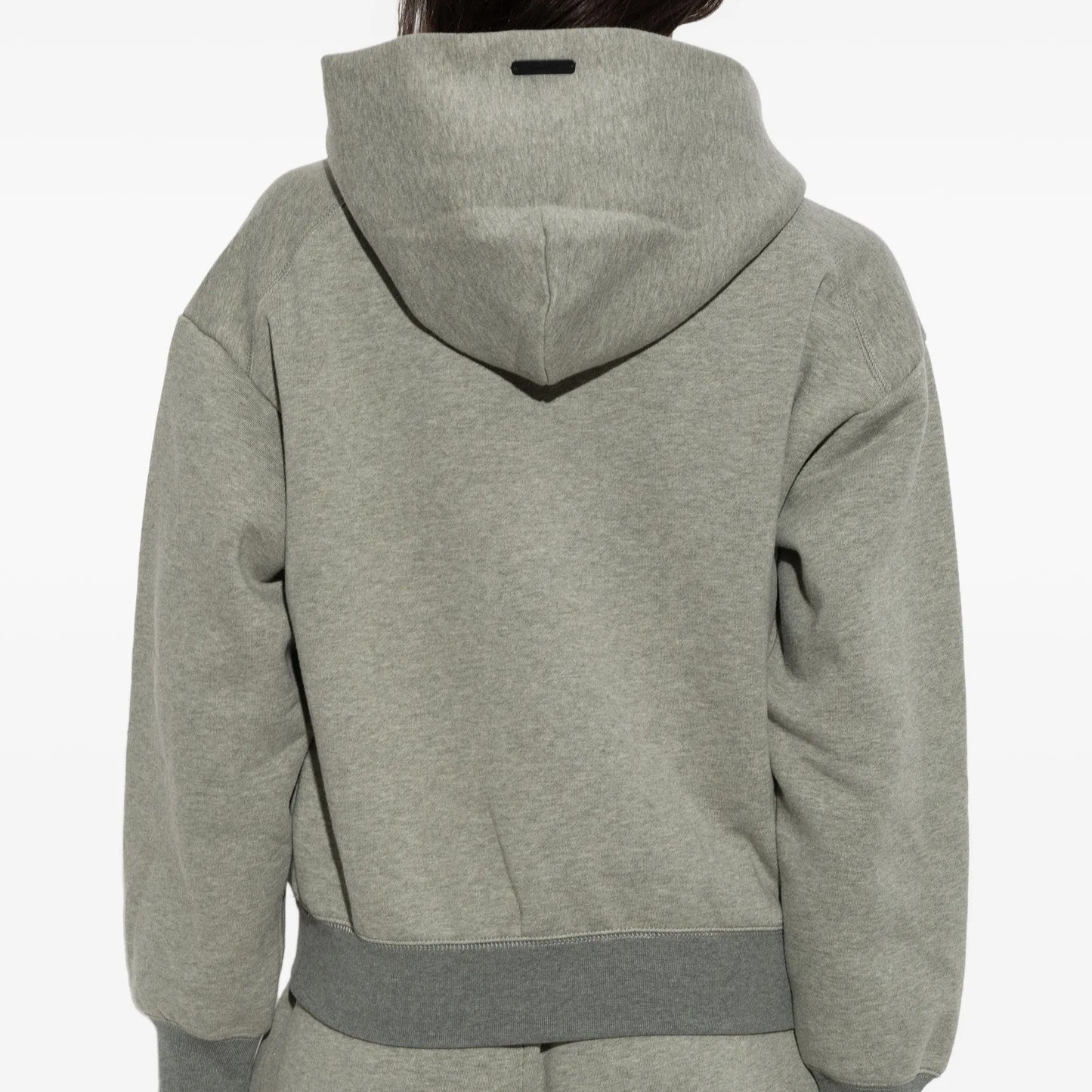 Fear of God Essentials "Signature Classic Half Zip Hoodie" Womens - Concrete Heather / Dark Concrete Heather