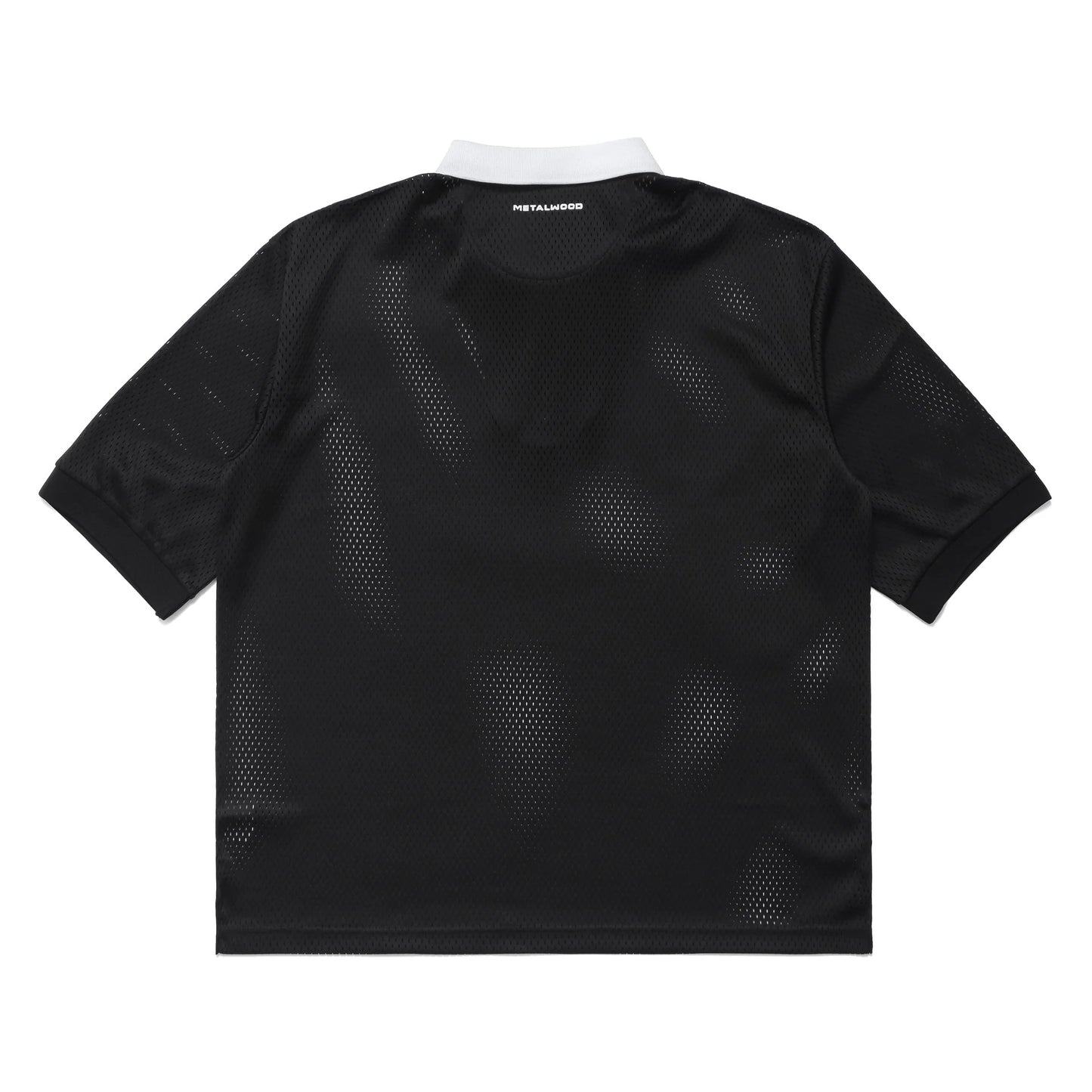 Metalwood Studio "Quarter Zip Jersey Polo" Mens - Black